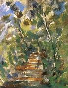 Paul Cezanne of the road leading to the Black Castle Spain oil painting artist